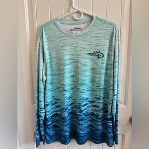 COPY - 2 Men’s +UPF 50 performance shirts size large 1 Huk Fishing 1 Reel Life